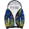 Personalized Parramatta Eels Sherpa Hoodie Aboriginal Pattern with Graffiti Style Design