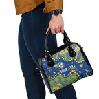 Personalized Parramatta Eels Shoulder Handbag Aboriginal Pattern with Graffiti Style Design
