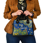 Personalized Parramatta Eels Shoulder Handbag Aboriginal Pattern with Graffiti Style Design