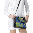 Personalized Parramatta Eels Shoulder Handbag Aboriginal Pattern with Graffiti Style Design