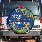 Personalized Parramatta Eels Spare Tire Cover Aboriginal Pattern with Graffiti Style Design