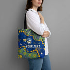 Personalized Parramatta Eels Tote Bag Aboriginal Pattern with Graffiti Style Design