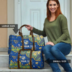 Personalized Parramatta Eels Travel Bag Aboriginal Pattern with Graffiti Style Design