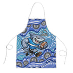 Cronulla Sutherland Sharks Apron Aboriginal Dot Pattern - Rugby Mascot Heritage Pride