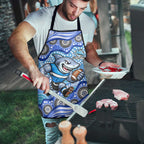 Cronulla Sutherland Sharks Apron Aboriginal Dot Pattern - Rugby Mascot Heritage Pride