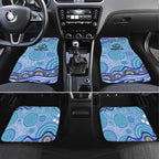 Cronulla Sutherland Sharks Car Mats Aboriginal Dot Pattern - Rugby Mascot Heritage Pride