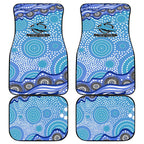 Cronulla Sutherland Sharks Car Mats Aboriginal Dot Pattern - Rugby Mascot Heritage Pride