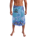 Cronulla Sutherland Sharks Lavalava Aboriginal Dot Pattern - Rugby Mascot Heritage Pride