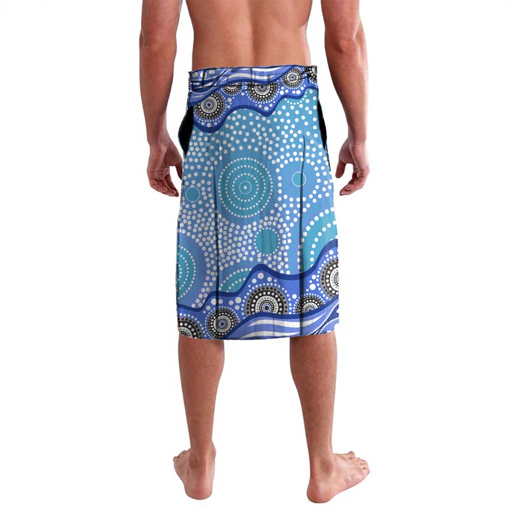 Cronulla Sutherland Sharks Lavalava Aboriginal Dot Pattern - Rugby Mascot Heritage Pride