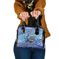 Cronulla Sutherland Sharks Shoulder Handbag Aboriginal Dot Pattern - Rugby Mascot Heritage Pride