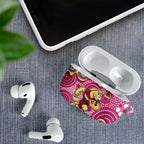 Brisbane Broncos AirPods Case Aboriginal Dot Pattern - Rugby Mascot Heritage Pride