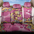 Brisbane Broncos Back Car Seat Cover Aboriginal Dot Pattern - Rugby Mascot Heritage Pride