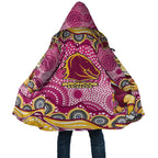 Brisbane Broncos Cloak Aboriginal Dot Pattern - Rugby Mascot Heritage Pride