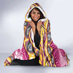 Brisbane Broncos Hooded Blanket Aboriginal Dot Pattern - Rugby Mascot Heritage Pride