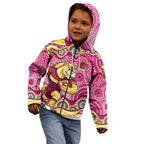 Brisbane Broncos Kid Hoodie Aboriginal Dot Pattern - Rugby Mascot Heritage Pride