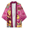 Brisbane Broncos Kimono Aboriginal Dot Pattern - Rugby Mascot Heritage Pride