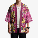 Brisbane Broncos Kimono Aboriginal Dot Pattern - Rugby Mascot Heritage Pride