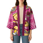 Brisbane Broncos Kimono Aboriginal Dot Pattern - Rugby Mascot Heritage Pride