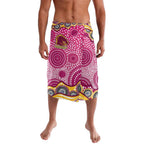 Brisbane Broncos Lavalava Aboriginal Dot Pattern - Rugby Mascot Heritage Pride