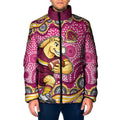 Brisbane Broncos Padded Jacket Aboriginal Dot Pattern - Rugby Mascot Heritage Pride