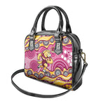 Brisbane Broncos Shoulder Handbag Aboriginal Dot Pattern - Rugby Mascot Heritage Pride