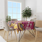 Brisbane Broncos Tablecloth Aboriginal Dot Pattern - Rugby Mascot Heritage Pride