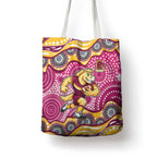 Brisbane Broncos Tote Bag Aboriginal Dot Pattern - Rugby Mascot Heritage Pride
