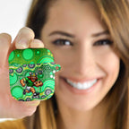 Canberra Raiders AirPods Case Aboriginal Dot Pattern - Rugby Mascot Heritage Pride