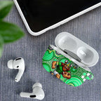Canberra Raiders AirPods Case Aboriginal Dot Pattern - Rugby Mascot Heritage Pride