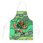 Canberra Raiders Apron Aboriginal Dot Pattern - Rugby Mascot Heritage Pride