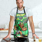 Canberra Raiders Apron Aboriginal Dot Pattern - Rugby Mascot Heritage Pride
