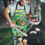 Canberra Raiders Apron Aboriginal Dot Pattern - Rugby Mascot Heritage Pride