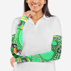 Canberra Raiders Arm Sleeves Aboriginal Dot Pattern - Rugby Mascot Heritage Pride