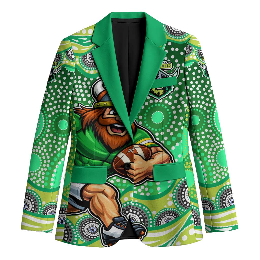 Canberra Raiders Blazer Aboriginal Dot Pattern - Rugby Mascot Heritage Pride
