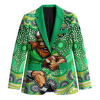 Canberra Raiders Blazer Aboriginal Dot Pattern - Rugby Mascot Heritage Pride