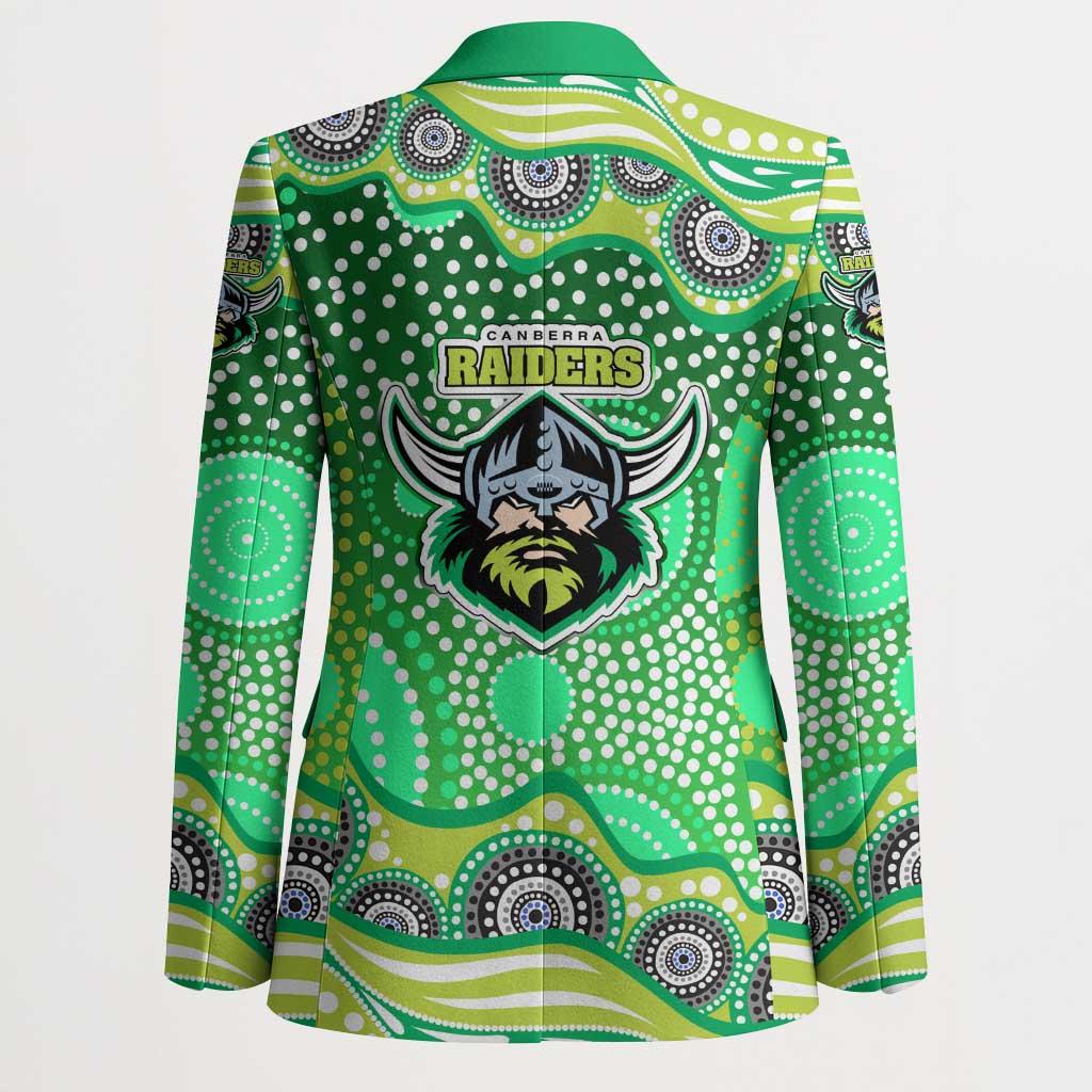 Canberra Raiders Blazer Aboriginal Dot Pattern - Rugby Mascot Heritage Pride