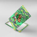 Canberra Raiders Canvas Wall Art Aboriginal Dot Pattern - Rugby Mascot Heritage Pride