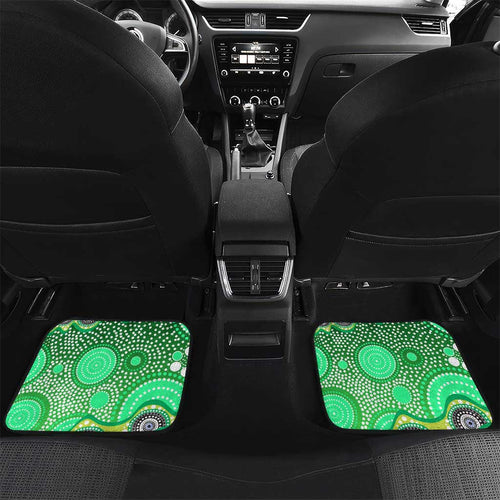Canberra Raiders Car Mats Aboriginal Dot Pattern - Rugby Mascot Heritage Pride
