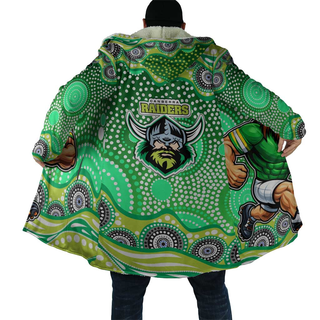 Canberra Raiders Cloak Aboriginal Dot Pattern - Rugby Mascot Heritage Pride