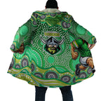 Canberra Raiders Cloak Aboriginal Dot Pattern - Rugby Mascot Heritage Pride