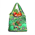 Canberra Raiders Grocery Bag Aboriginal Dot Pattern - Rugby Mascot Heritage Pride