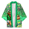 Canberra Raiders Kimono Aboriginal Dot Pattern - Rugby Mascot Heritage Pride