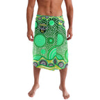 Canberra Raiders Lavalava Aboriginal Dot Pattern - Rugby Mascot Heritage Pride