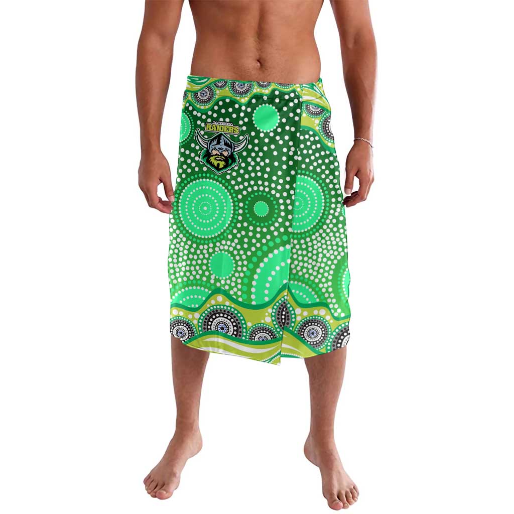 Canberra Raiders Lavalava Aboriginal Dot Pattern - Rugby Mascot Heritage Pride