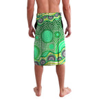 Canberra Raiders Lavalava Aboriginal Dot Pattern - Rugby Mascot Heritage Pride