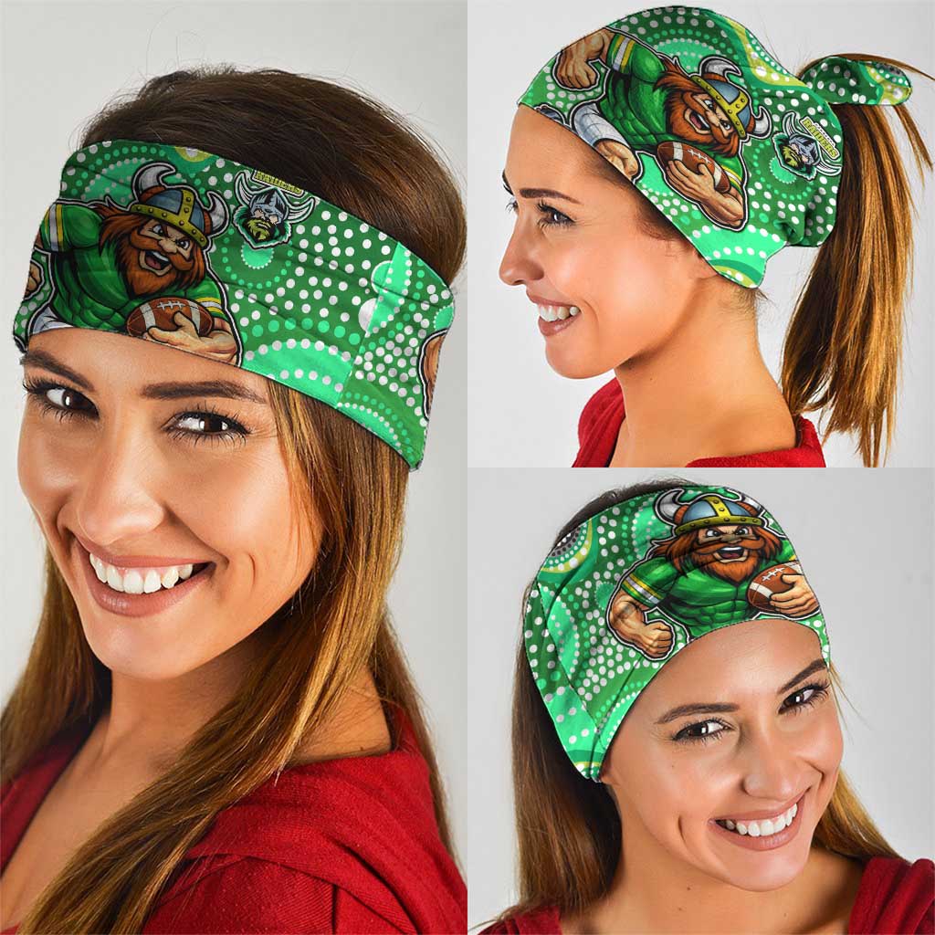 Canberra Raiders Neck Gaiter Aboriginal Dot Pattern - Rugby Mascot Heritage Pride