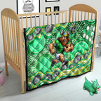 Canberra Raiders Quilt Aboriginal Dot Pattern - Rugby Mascot Heritage Pride