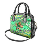 Canberra Raiders Shoulder Handbag Aboriginal Dot Pattern - Rugby Mascot Heritage Pride