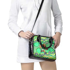 Canberra Raiders Shoulder Handbag Aboriginal Dot Pattern - Rugby Mascot Heritage Pride