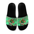 Canberra Raiders Slide Sandals Aboriginal Dot Pattern - Rugby Mascot Heritage Pride